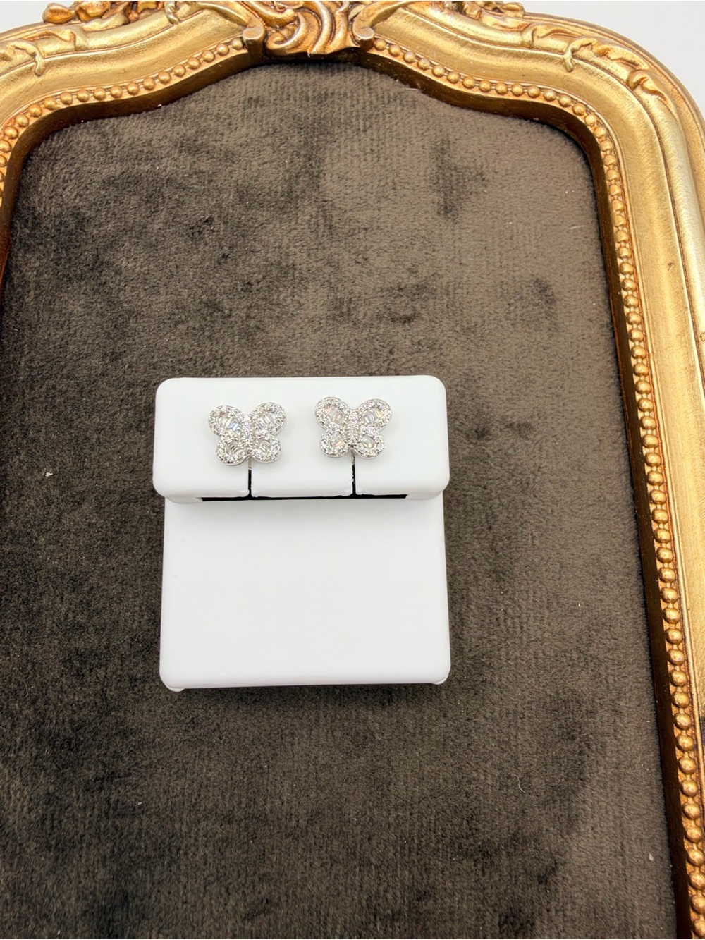 VVS Moissanite Butterfly Stud Earrings | 0.4 ctw